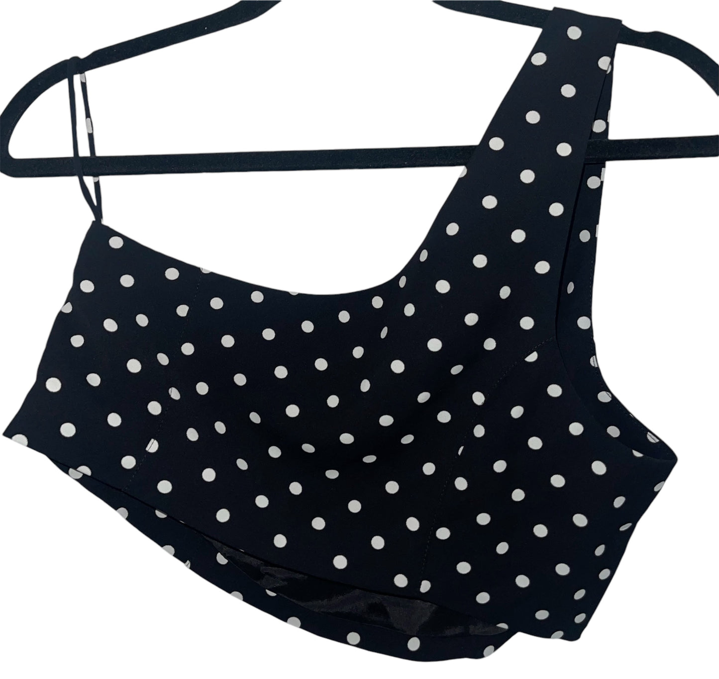 Preowned - CINQ A SEPT - Polka Dot Crop Top