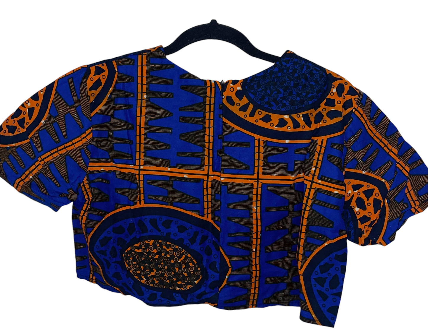 Preowned - GRASS FIELDS - African Print Crop Top