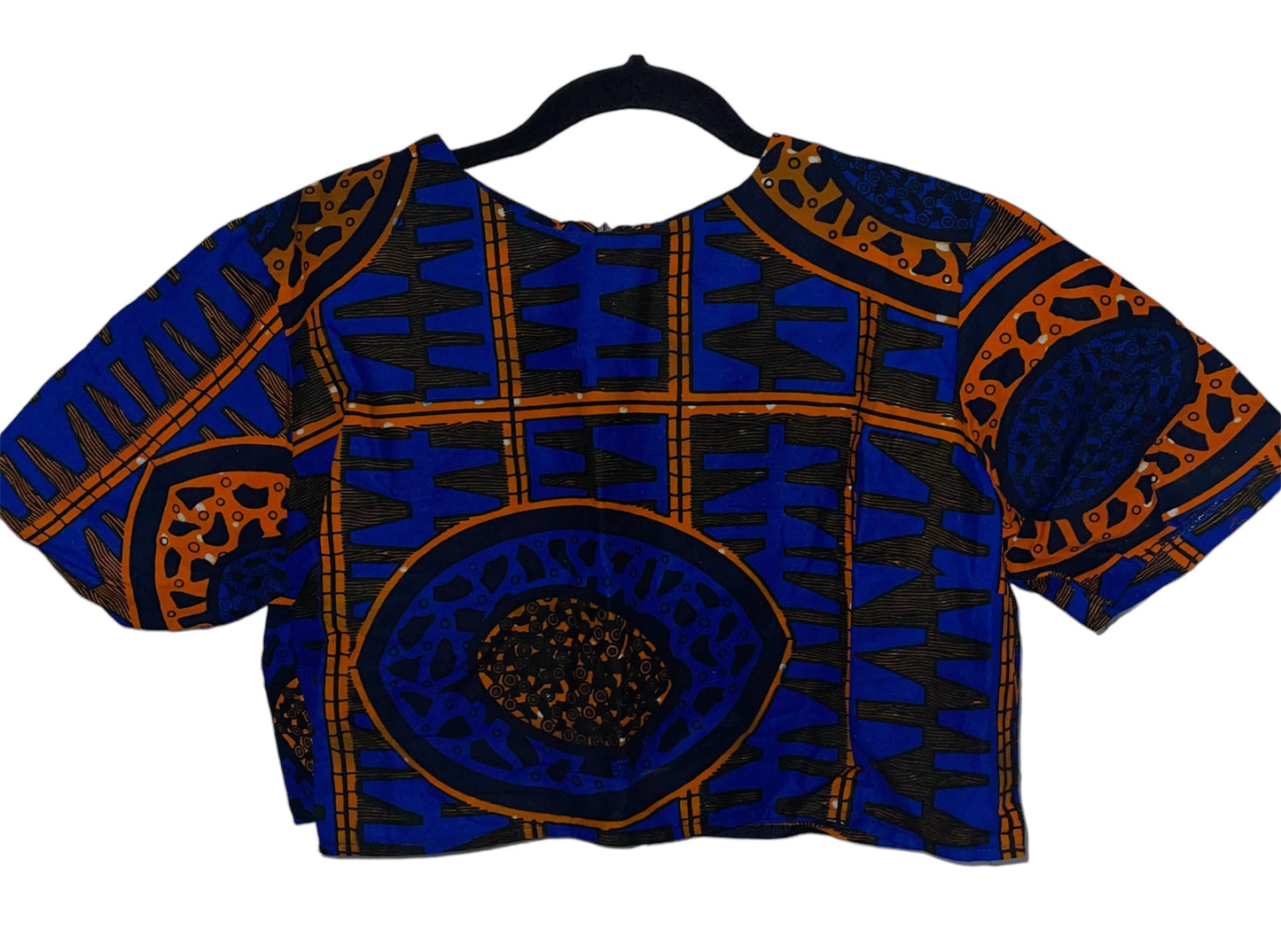 Preowned - GRASS FIELDS - African Print Crop Top