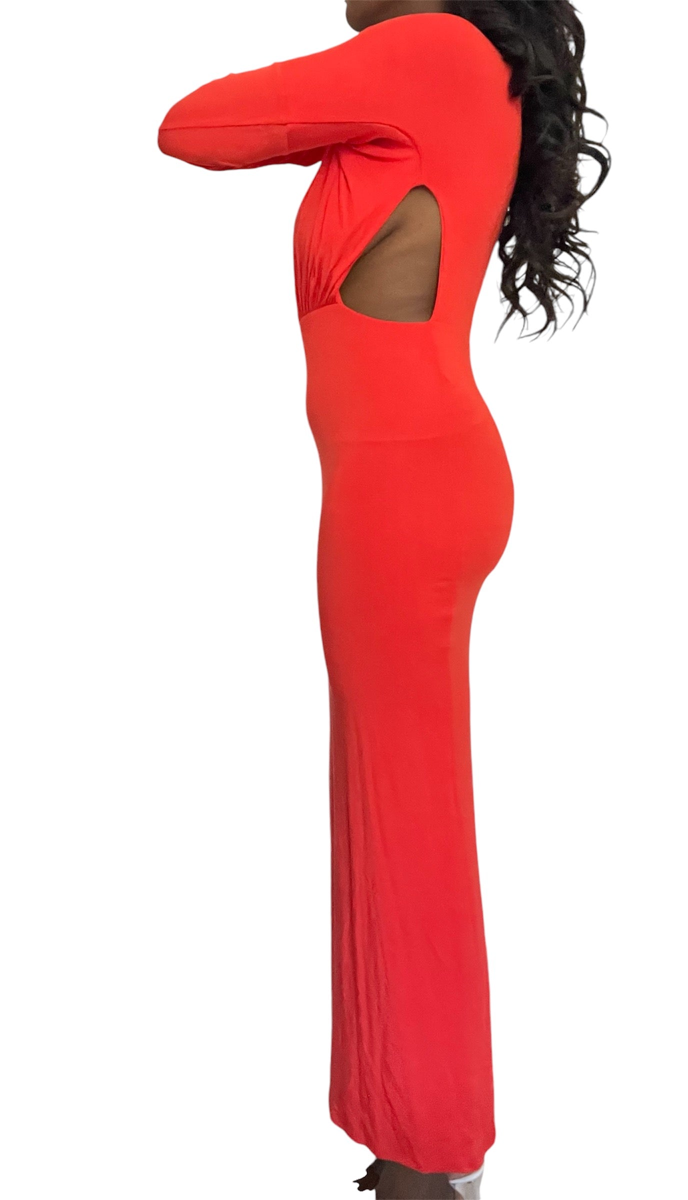 The Line by K - Pascal Cut-Out Jersey Midi Dress - Preowned