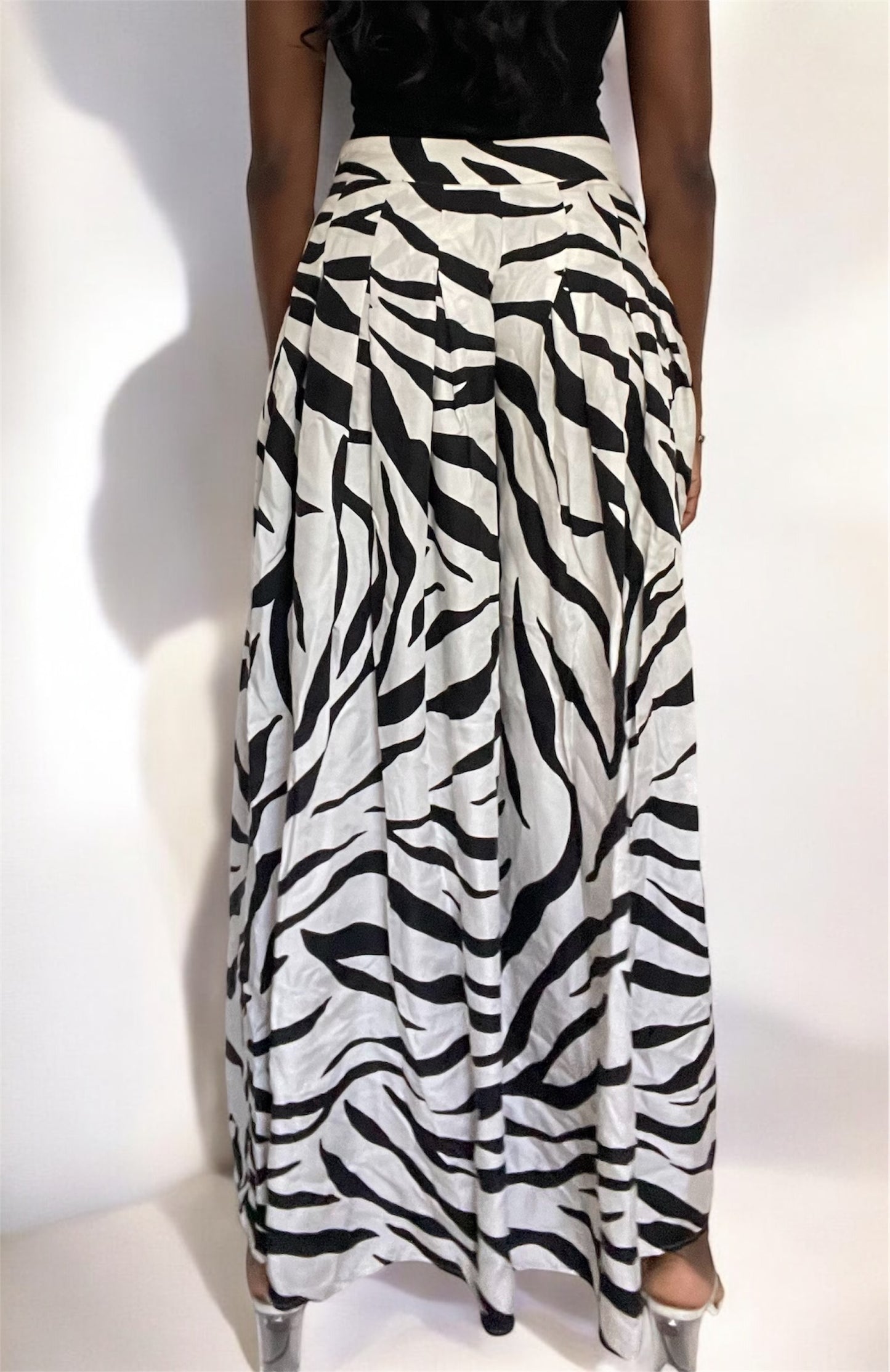 Preowned - OSCAR DE LA RENTA - Zebra Palazzo Pants