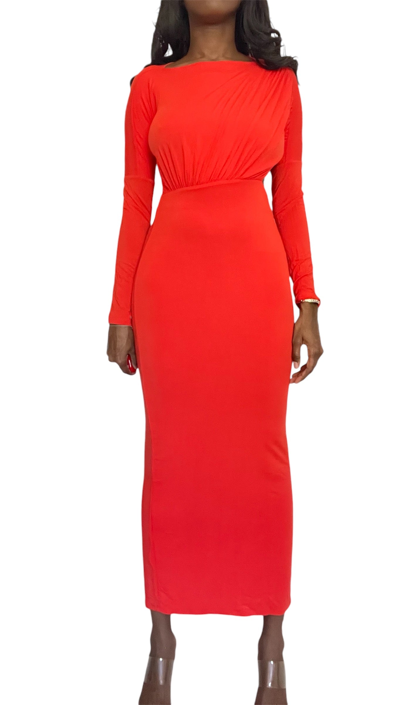 The Line by K - Pascal Cut-Out Jersey Midi Dress - Preowned